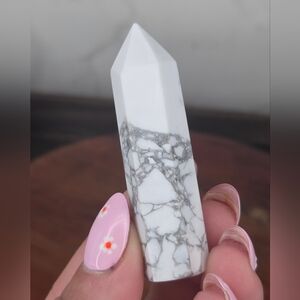 White Howlite Crystal Tower D